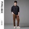 PINLI品立秋装新款纯色套头长袖卫衣男士宽松百搭休闲上衣潮GD223309324 商品缩略图1