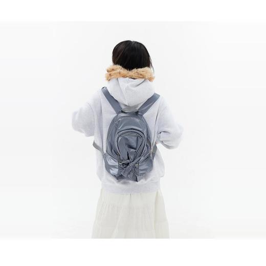 CryingCenter 灰蓝闪光蝴蝶结软双肩包 哭喊中心 商品图3