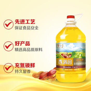 香满园花生浓香型食用植物调和油4L 食用油 金龙鱼荣誉出品 /粮油调味 /食用油 /调和油 商品图1