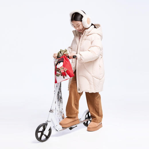 【极寒-15~-5℃】女童长款长羽绒外套85绒子冬季新款安奈儿童装实体店同款AG445809 商品图5