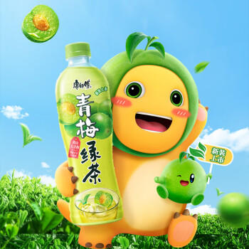 康师傅 青梅绿茶 330ml*12瓶 果味饮料饮品 便携整箱装 热门商品 商品图3