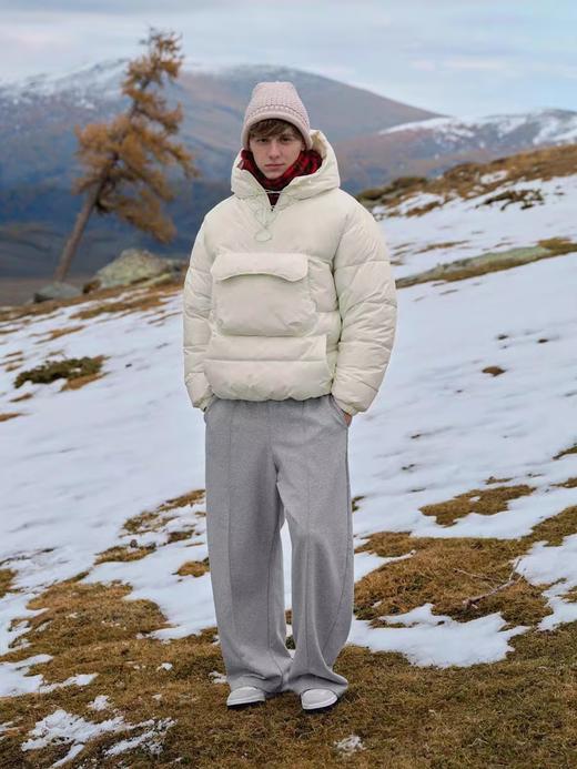 Evistub/E-4DCK811/重磅中缝阔腿弯刀休闲运动卫裤 商品图1