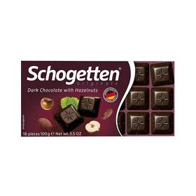 丝格德100g榛子仁小方块黑巧克力