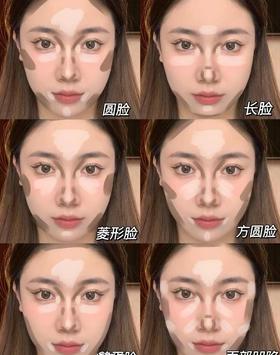 新手必学‼️6种不同脸型修容提亮教程