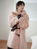 【现货】Even Vintage|浪漫氛围感 复古时尚秋冬宽松版温柔粉色兜帽大衣 商品缩略图3