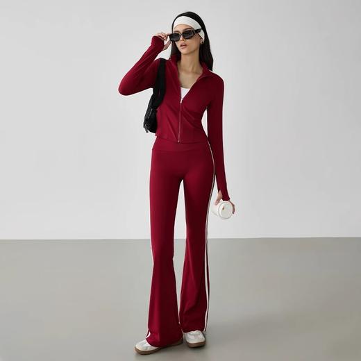 跃牌【禅语梵心】美式辣妹瑜伽服女休闲外套长袖拉链运动健身上衣WT4707 商品图4