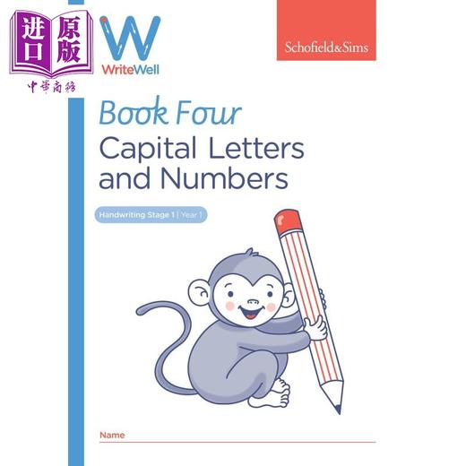 预售 【中商原版】英国S&S教辅WriteWell 4: Capital Letters and Numbers 书写训练 4: 大写字母和数字 5-6岁 英文原版   商品图0