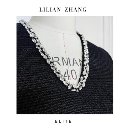 E-定制—弗拉门戈—Lady挚爱、绽放A摆轻奢针织长连衣裙 2401149 商品图1