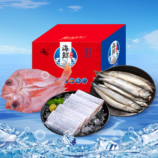 海朴海鲜礼盒 红石斑鱼/多春鱼/带鱼段/翡翠螺/红极参/佛跳墙/龙虾 年货送礼 商品图10