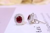1.45ct刻面红宝石耳钉 商品缩略图2