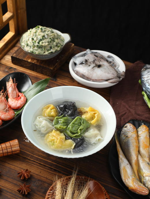【海鲜馄饨】0色素0防腐海鲜馄饨，四种口味可选，新鲜的海鲜原材料，优质高筋面粉、薄而柔韧、爽滑耐煮 商品图8