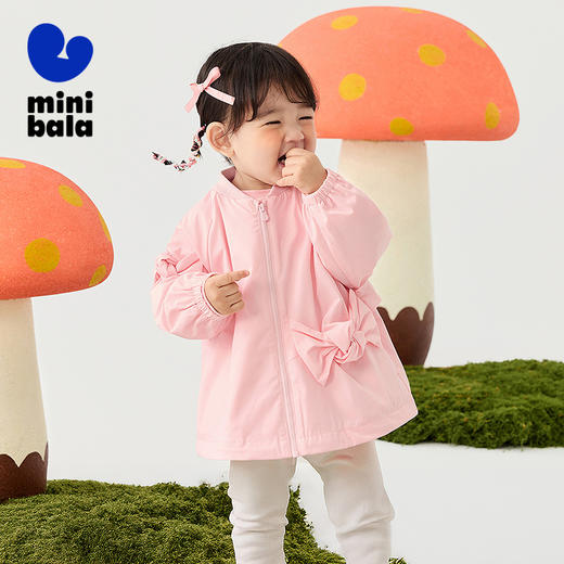 迷你巴拉女童外套春季新款宝宝外出甜美洋气百搭保暖衣服 商品图0