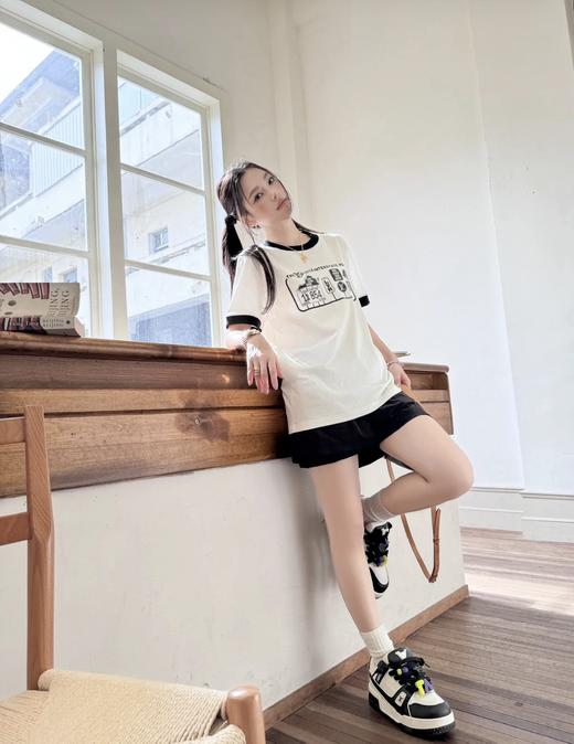 驴家 钻饰拼色T恤（JN） 商品图2