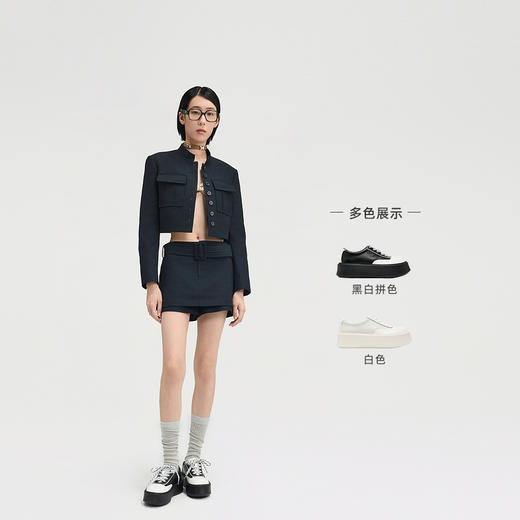 lost in echo2025春夏新款时尚轻便休闲贝壳头厚底增高运动鞋女 商品图1