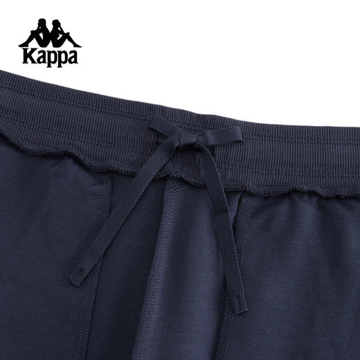 Kappa卡帕背靠背新款复古运动长裤女款松紧腰休闲裤子针织小脚裤K0F22AK20 商品图1