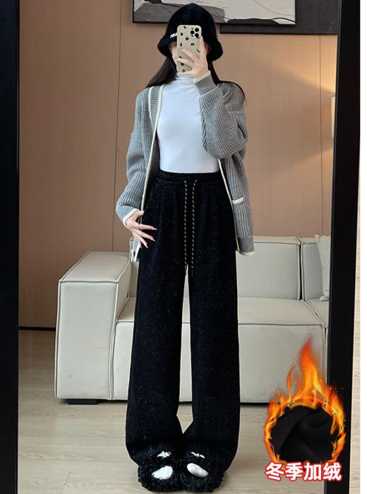 📣拒绝臃肿❌冬天爆火的【 小香风亮丝毛呢阔腿裤】上身显瘦又暖烘烘🔥 商品图7