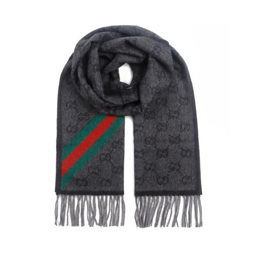 GUCCI 深灰色中性围巾 570603-3G200-1466 商品图0