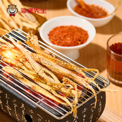 海狸先生明太鳕鱼丝烧烤味香辣味特辣味组合装79g/袋 商品图1