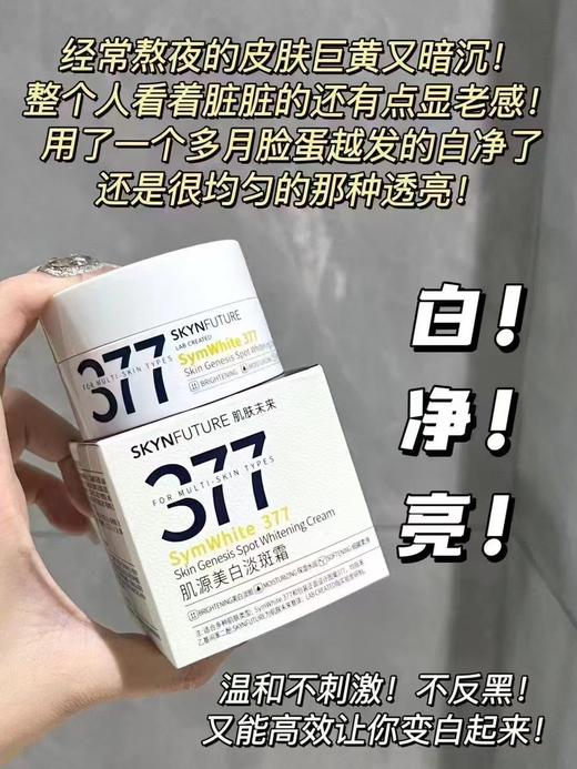 肌肤未来377美白淡斑霜15g 商品图1