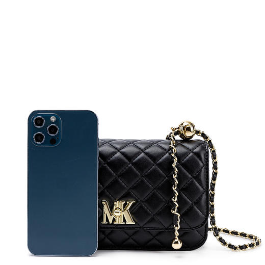 心选丨【礼盒礼袋】MICAREL KMOR(英国MK) 时尚链条菱格单肩包包 MK8378 商品图4