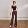跃牌【禅语梵心】宽松休闲直筒喇叭长裤纽结舞蹈健身裤女CK5112 商品缩略图4