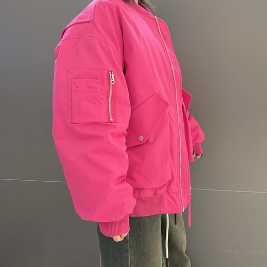 NB双口袋小字母LOGO棒球棉服外套（红） 冬季 144070030321 商品图2