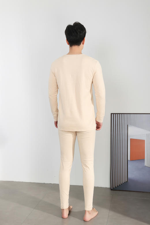 双层绵柔内衣套（男）棕色 商品图6