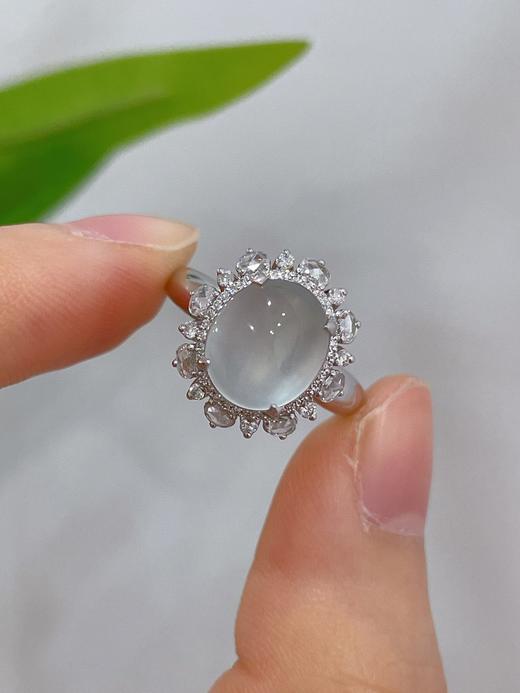 蛋面翡翠戒指 商品图1