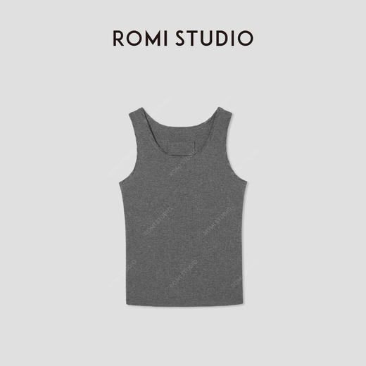 ROMI STUDIO“简约随性” 高支棉高弹U领针织吊带背心 RW24ASZ0456 商品图1