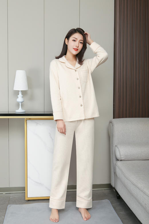 暖绒家居套装（女）棕色 商品图2