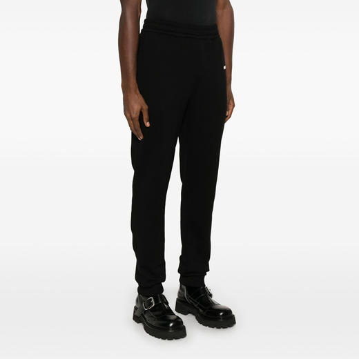 BURBERRY 巴宝莉 男士字母徽标印花棉质休闲运动裤 黑色 8096360 A1189 商品图1