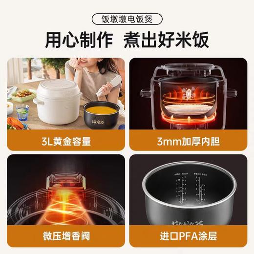 善思电饭煲家用3L升3-4-6人多功能小型电饭锅煮饭2023新款电饭煲 商品图4