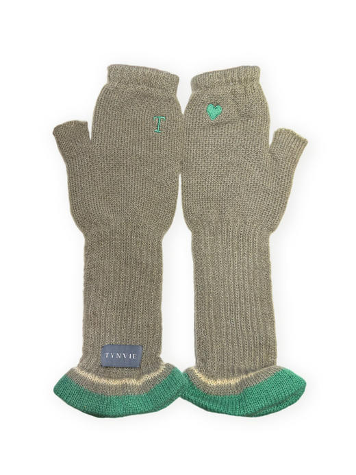 TYNVIE 露指手套 - 绿色 商品图1