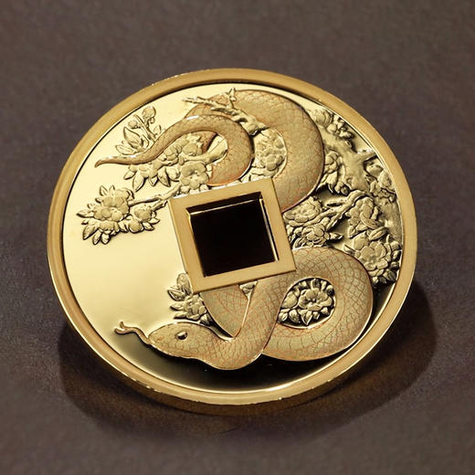 【中国金币】2025蛇年贺岁仿古方孔金钱（999足金） 商品图3