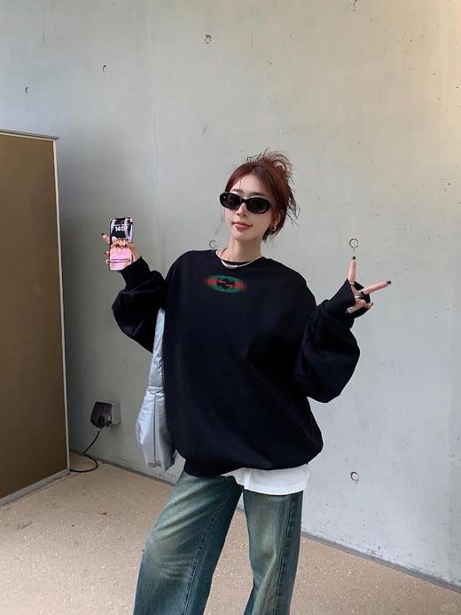 G家 阴影G印花圆领卫衣（JN） 商品图0