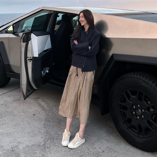 ROMI STUDIO“美式复古”厚编织斜纹棉哈灵顿立领夹克外套 431W8074 商品图0