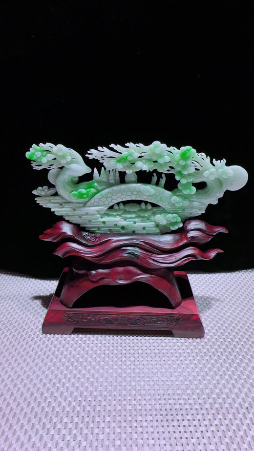 620712翡翠摆件【鹿鸣蝉音】 商品图3