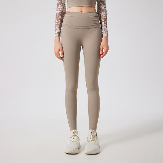 跃牌【禅语梵心】高腰蜜桃提臀裸感瑜伽裤女无痕运动跑步健身裤CK5116 商品图1