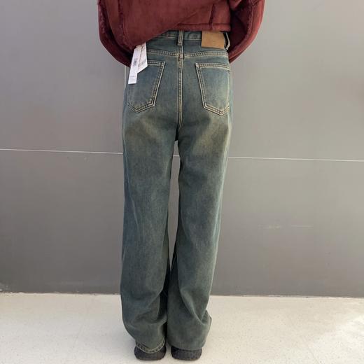 NS腰头抽绳染色植绒阔腿牛仔裤 冬季 850014142485 商品图2