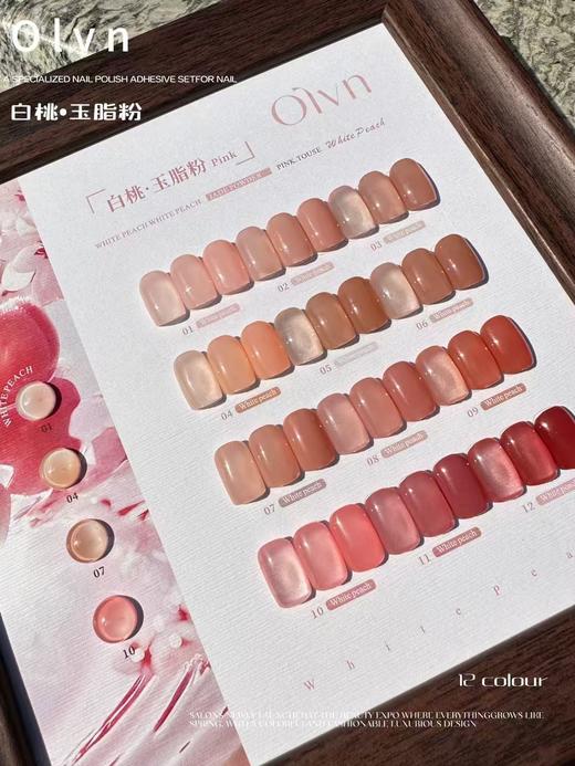 鸥璐  白桃.玉脂粉12色 套装  （配送做好色板  12毫升） 商品图2