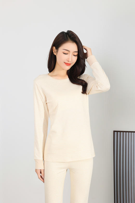 双层绵柔内衣套（女）棕色 商品图4