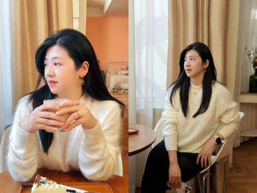 【爆单！15天内发完】红莲 拉绒圆领羊绒衫套头衫 230g/件（爆款！预售15天内发货） 商品图2