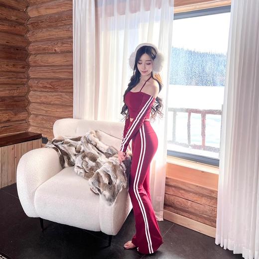 跃牌【禅语梵心】性感辣妹带胸垫跑步速干运动文胸一体杯健身服上衣CX5083 商品图3