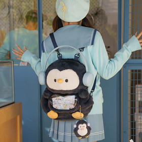 纪念日百货耳机企鹅双肩包大号包160293447