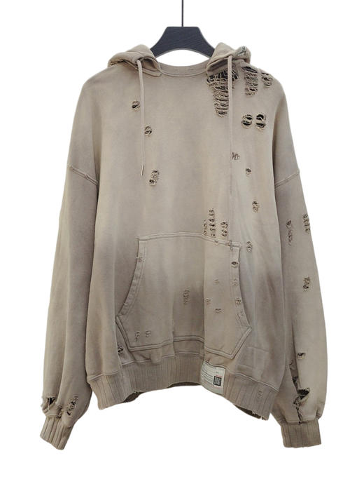 中性款宽松做旧连帽卫衣019 商品图0