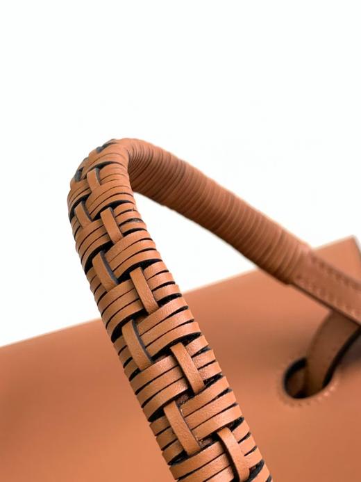 LOEWE罗意威Anagram Tote粒面小牛皮 托特包单肩包手提包 女款 棕褐色（CB） 商品图4
