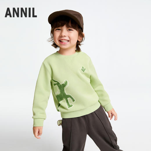 男童圆领长袖卫衣春季新款安奈儿童装实体店同款XB511534 商品图1