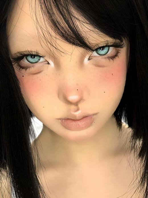 illusionDuck旗下 · 次元倒计时&时空隧道&粉色像素&粉绒绒｜ 14.5mm白狮参考着色大直径  半年抛美瞳  2片 商品图11