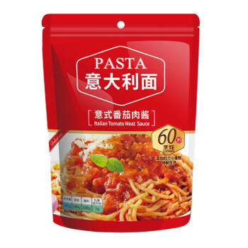 意刻（PASTATIME）经典番茄肉酱意大利面281g低脂快熟杜兰小麦意面儿童宵夜方便速食 /粮油调味 /意大利面 /传统意面 商品图3