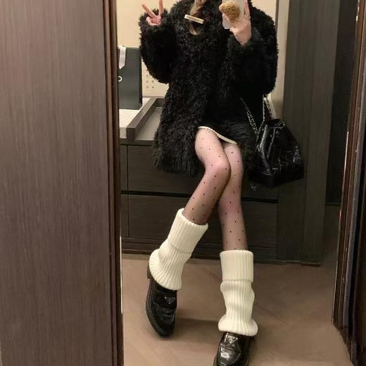 Miss xu 波点系列光腿袜 商品图2